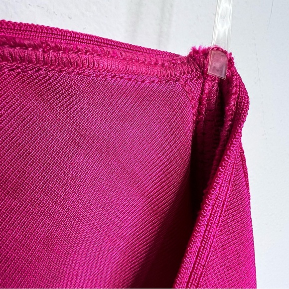 House of CB Hot Pink One Shoulder Bandage Dress Size Large - Picture 15 of 16